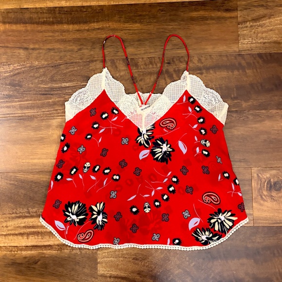 Zadig & Voltaire Christy Daisy Silk Cami - size X-Small (EUC) - Picture 5 of 9